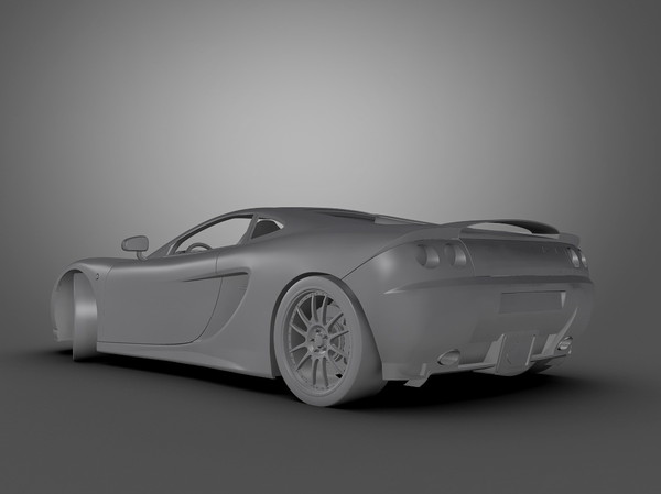 3d model ascari car - Ascari KZ1 by Swan3DStudios